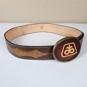 Tony Lama Vintage 32 Belt leather Aligator Lizard El Cid Buckle